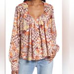 Free People NWOT S/P Floral Patterned Women's Top Photo 0