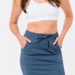 Zyia  Take Me Everywhere Drawstring Skirt Blue size XL Photo 0