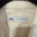 ZARA  Women's Cream Denim Shacket Photo 1