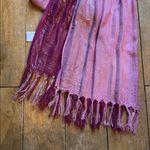 Elegant Pink and Red Glitter Sparkle Women's Scarf Photo 3