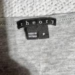 Theory Delane Heather Gray Short Sleeve Knit Top 100% Tencel Size P/P Photo 1