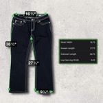 Miss Me β
(Y2K) Dark Bootcut Jeans w/ Rhinestone Cross Design β
Photo 1