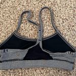 Lululemon KENZIE ZEIGLER reposh Black and White Checked  Sports Bra Photo 5