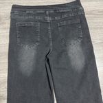 Women Black Baggy High Rise Y2K Wide Leg Loose Fit Stretch Jeans Size XL/32 Photo 5