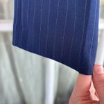 Anne Klein Women’s Size 8 Navy Pinstriped Wear To Work Straight Leg Trousers Photo 3