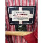 Ralph Lauren  Naval Supply Company Red Cotton‎ Vest Snap Womens XS P Photo 1