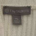 Talbots T by Coolmax White Multi Stripe 1/2 Zip Sweater Size Medium Petite Photo 8