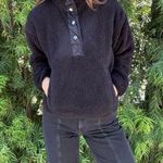 Urban Outfitters Black teddy jacket sz xs  Photo 1