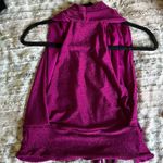 Sexy Metallic Pink/Purple Wrap Around Top Size L Photo 1