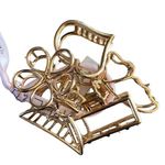 Francesca's Set of 5 Gold Claw Hair Clips Photo 0