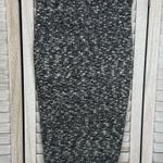 M. RENA Stretch Knit Sweater Pencil Skirt Marled Black & White Photo 1
