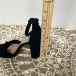 Steve Madden Black Leather Heels with Chunky Block Heel Photo 7