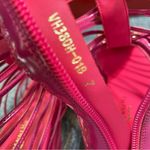 Vivienne Hu New York Square Toe Strapped Leather Cage Sandals Pink Size 7 Photo 11