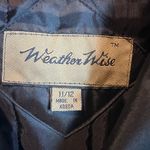 Vintage Weather Wise Raincoat Trench Black Fashion Belted Size 11/12 Sz M/L Size M Photo 2