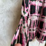 Pink, black, and green plaid satin tank top Size XL Photo 7