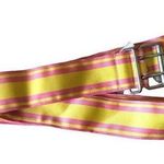 Gap striped wide accent belt Pink and yellow large barbiecore Photo 0