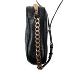 Michael Kors MK Pebbled Leather Fulton Style Black with Gold Hardware Crossbody Photo 9