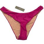 J.Crew Womens Curved-waist Cheeky High-Cut Bikini Bottoms Pink 3X Photo 0