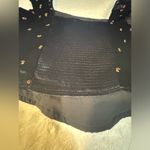 Free People Velvet Piper Embroidered Cropped Corset Top Black Women's Size XS Photo 10