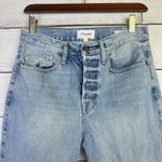frame denim FRAME Womens Le Original Skinny Jeans Button Fly Size 26 Blue Denim Barrel Photo 3