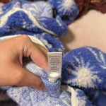 PacSun  Electric Periwinkle Colored Sherpa Teddy Jacket Photo 4