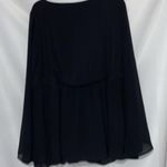 Torrid WO SIZE 2(18/20)Black V-Neck FLOWY lined Blouse with Lace Detail EUC Photo 9
