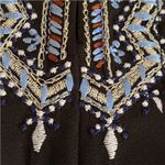 White House | Black Market 10 Romper Shorts Resort Embroidered Boho Kimono Sleeve Photo 5