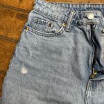 H&M  &Denim Jeans Size‎ 4 Blue Pants Loose Mom Light Distressed Denim Photo 2