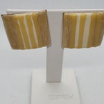 Vintage Yellow & Cream Earrings Yellow Photo 0