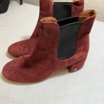  Shoes‎ Coach Tia Suede Ankle Bootie Wine Red Size 7 Photo 11
