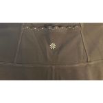 Athleta  Scalloped Lasercut Tight Capri Legging Sz:Medium‎ Plum/Dusk Pink EUC Photo 5