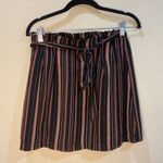 American Eagle  Paperbag Linen like Waist Tie Striped Mini Skirt - size Small Photo 1