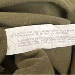 ZARA Women’s Puff Short Sleeve Fit And Flare Olive Green Cotton Midi Dress Sz S Photo 6