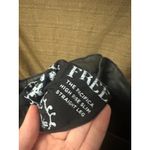 Free People  Pacifica High Rise Slim Straight Leg Faux Leather Coated Size 25 Photo 2