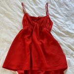Forever 21 Red strap top with bow in back & open Photo 0