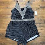 Cacique Swimsuit Size 16 Lightly lined no wire romper swimsuit New $89 Photo 0