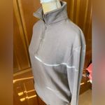 Better Together Quarter Zip Stand Up Collar Pullover Sweatshirt. Size Small Tan Photo 7