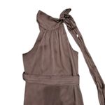 Sachin & Babi Halter Kayla Gown in Brown, Size US 10 Brown Photo 4