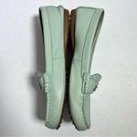 Coach  Fredrica Aqua Blue Leather Driving Loafers Photo 4