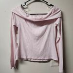 1. State  Womens Long Sleeve Cross Shoulder Top, Pink, Size XS NWT Photo 2