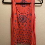 THML  Bauer Coral Embroidered Boho Festival  Tank Top Size Small Photo 0
