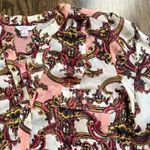 Candie's Women's Blouse XL Pink Patterned Button Down Career Top Long Sleeve Photo 9