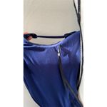 Donna Morgan Navy Blue Sequin V-Neck Midi Dress Womens Size 2 Formal Slit Photo 12