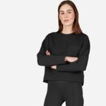 Everlane  Street Fleece Pullover Sweater Acuba Black Loungewear Small Photo 3