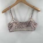 Nasty Gal Bikini Top Size 8 Animal Print Beach Swim Coastal Strappy Linerless Photo 2