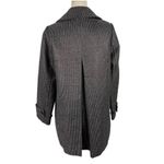 J.Crew  Collection Stormy Tweed Lille Silk Overcoat Jacket Gunmetal Gray Size 10 Photo 7