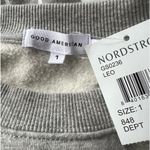 Good American  Oversized Zodiac Leo Gray Oversized Boyfriend Pullover Sweatshirt Photo 4