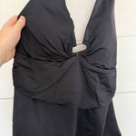 Lands End Women’s 12 Black Tankini Halter Swim Top Beach Pool Photo 1