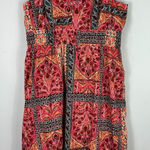 Old Navy  Maxi Dress XXL Pink Floral Patchwork Sundress Pockets Boho Hippie Photo 0