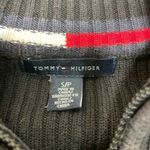 Tommy Hilfiger Women's Black Pullover Top quarter zip spell out logo Photo 2
